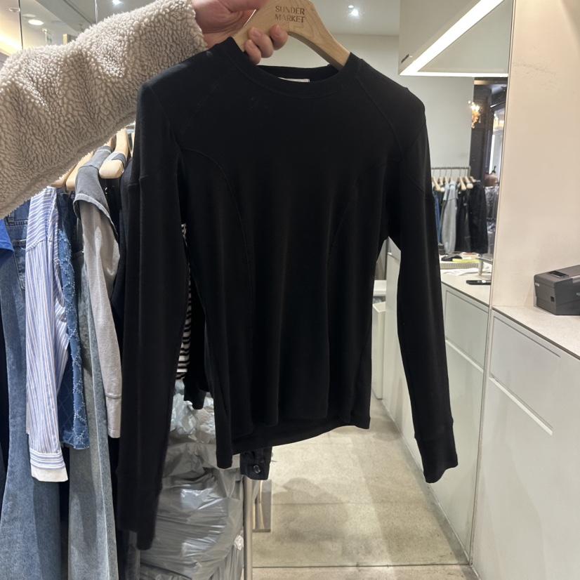 SUNDER MARKET東大門實拍女裝新款時尚推薦休閑職業長袖T恤SUNDER MARKET長袖T恤圖色4