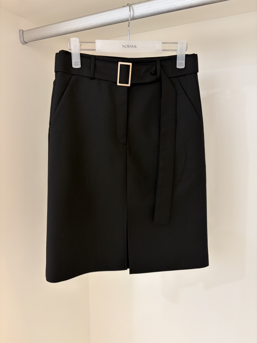 NORMAL東大門代購女士新品26春季人氣半身裙中短裙含腰帶NORMAL半身裙/中短裙圖色2