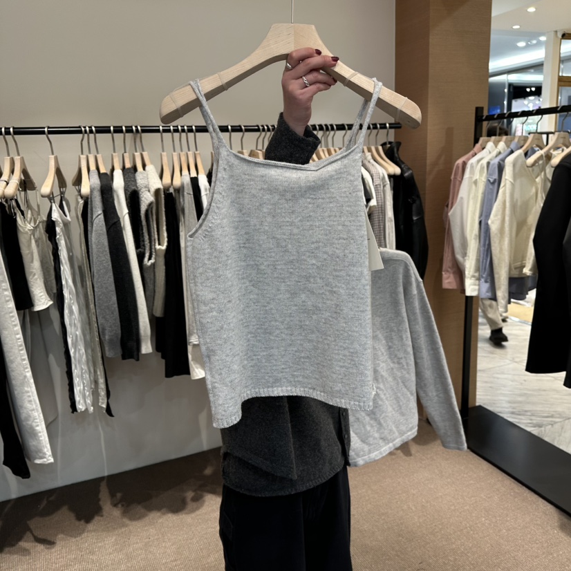 LE BUTTER東大門代購女士新品人氣休閑職業吊帶背心浣熊LE BUTTER吊帶/背心