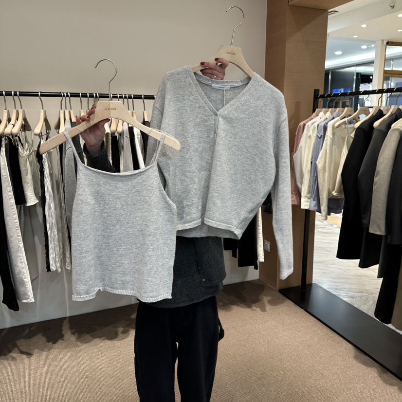 LE BUTTER東大門代購女士新品人氣休閑職業吊帶背心浣熊LE BUTTER吊帶/背心