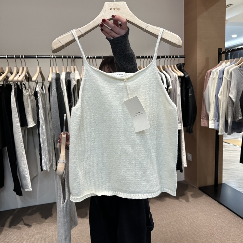 LE BUTTER東大門代購女士新品人氣休閑職業吊帶背心浣熊LE BUTTER吊帶/背心圖色1