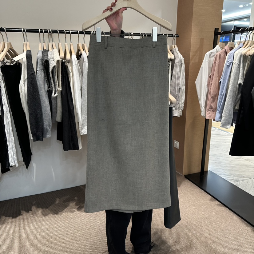 LE BUTTER東大門直郵女士新品職業推薦時尚人氣長裙雙層LE BUTTER長裙圖色1