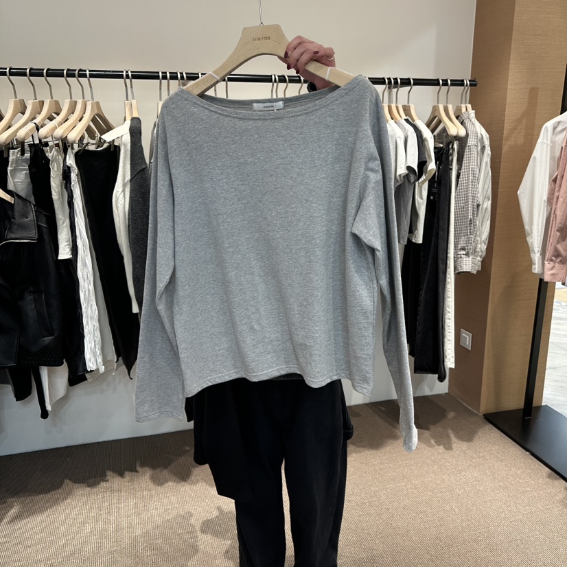 LE BUTTER韓國直郵女士新品時尚休閑26春季熱賣職業長袖T恤LE BUTTER長袖T恤圖色3