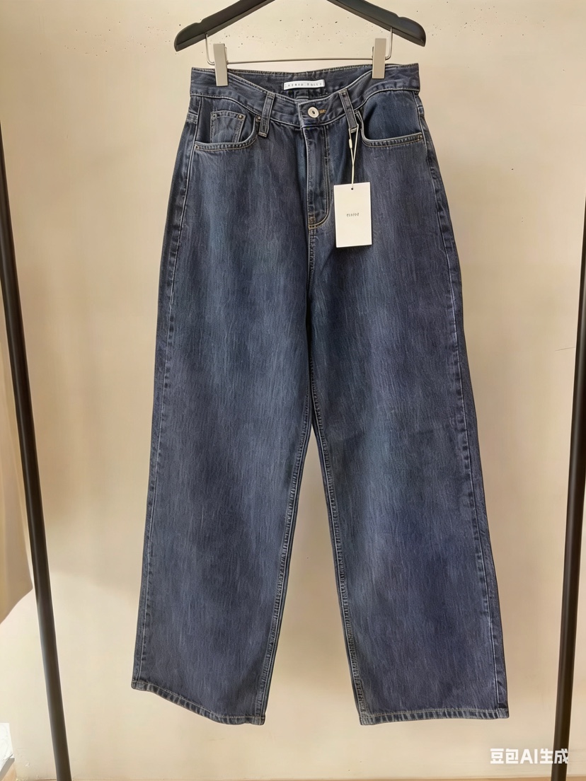 OBJET/LOVEUSU東大門實拍女裝新品26春季人氣休閑牛仔褲OBJET/LOVEUSU牛仔褲圖色1