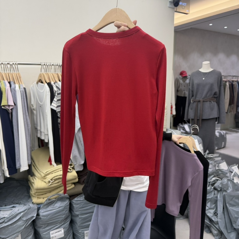 I MFACT東大門代購女士新品熱賣職業休閑長袖T恤天絲羊毛I MFACT長袖T恤