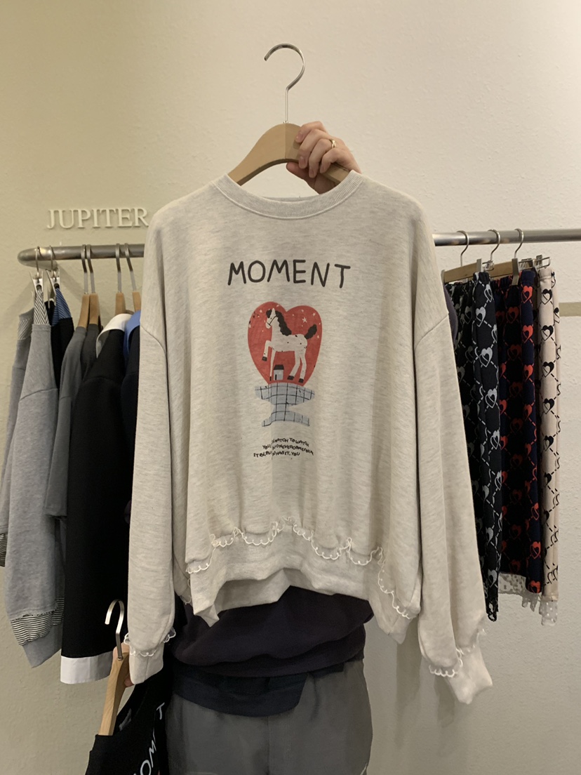 JUPITER韓國直郵女裝新品26春季職業時尚熱賣休閑人氣衛衣JUPITER衛衣圖色1