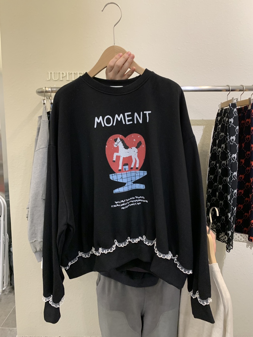 JUPITER韓國直郵女裝新品26春季職業時尚熱賣休閑人氣衛衣JUPITER衛衣圖色2