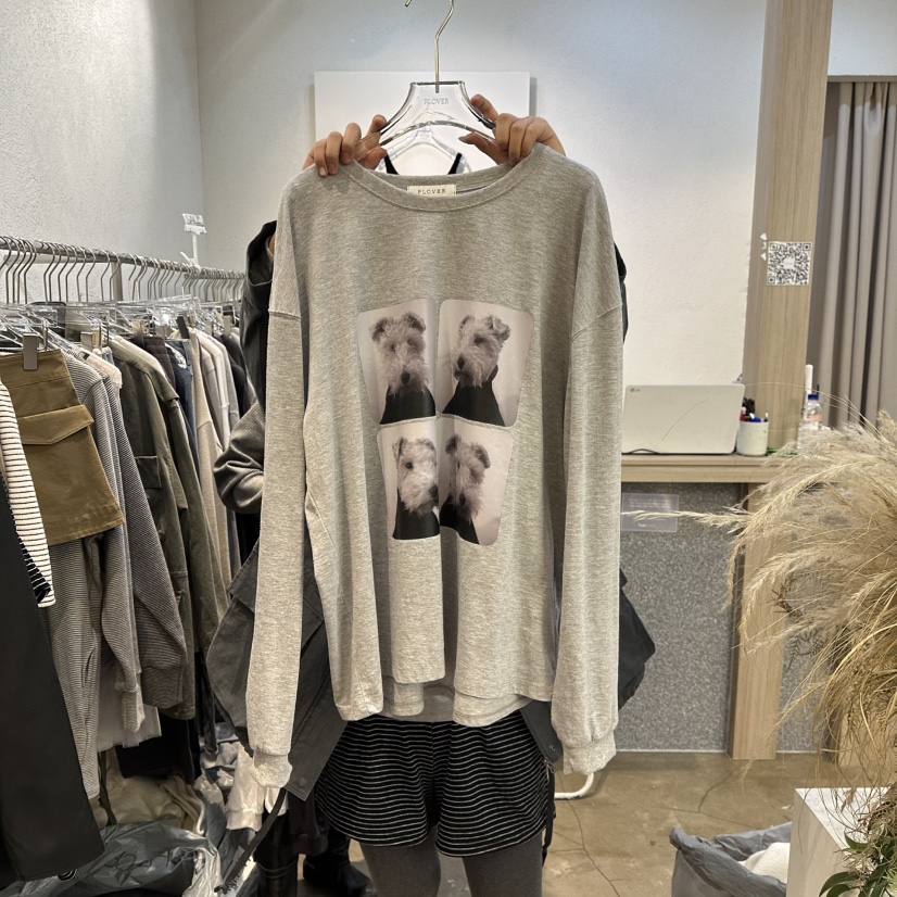 PLOVER韓國直郵女士新品職業26春季熱賣推薦時尚人氣長袖T恤PLO_VER長袖T恤圖色2