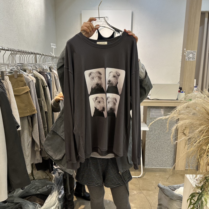 PLOVER韓國直郵女士新品職業26春季熱賣推薦時尚人氣長袖T恤PLO_VER長袖T恤圖色3