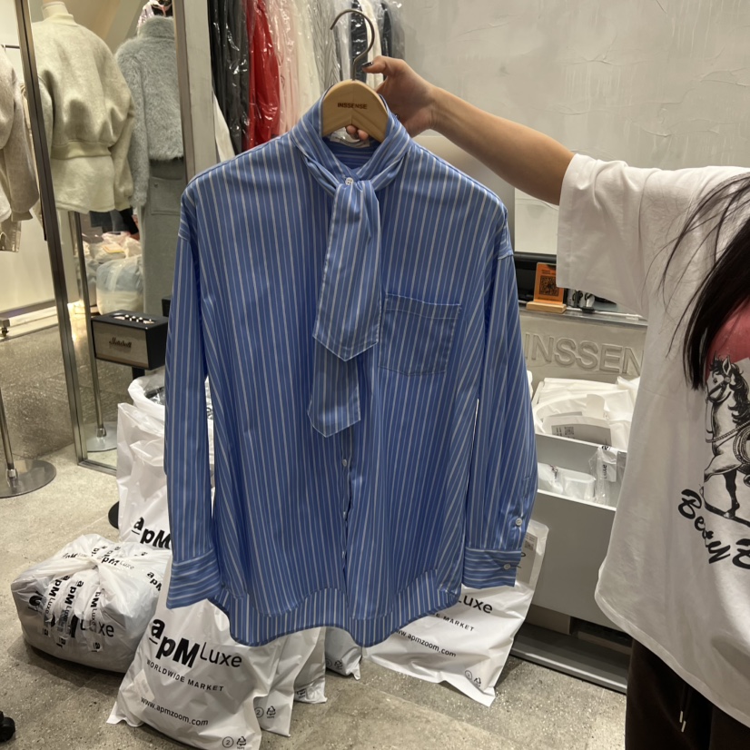 INSSENSE-A東大門代購女裝新品人氣推薦休閑熱賣襯衫蕾絲衫INSSENSE-A襯衫/蕾絲衫圖色1