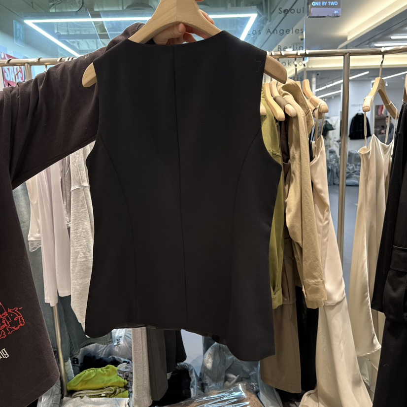 HONG.U韓國直郵女士新款職業休閑熱賣26春季推薦人氣馬甲HONG.U馬甲