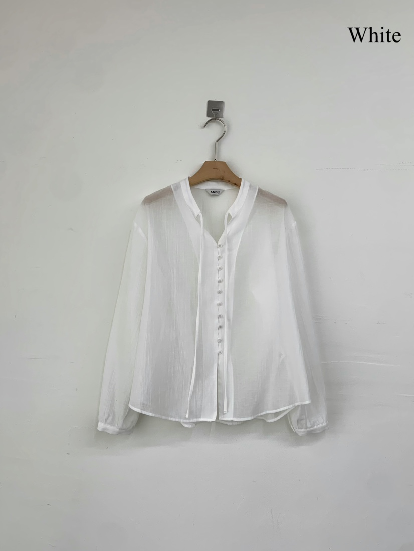 ANOU韓國直郵女裝新品26春季時尚職業熱賣休閑襯衫蕾絲衫ANOU襯衫/蕾絲衫圖色2