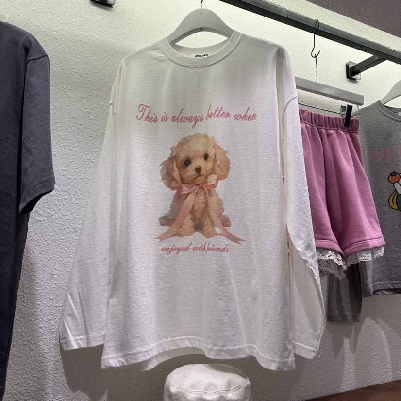 EVE東大門直郵女裝新品26春季熱賣職業時尚人氣推薦長袖T恤EVE長袖T恤圖色1