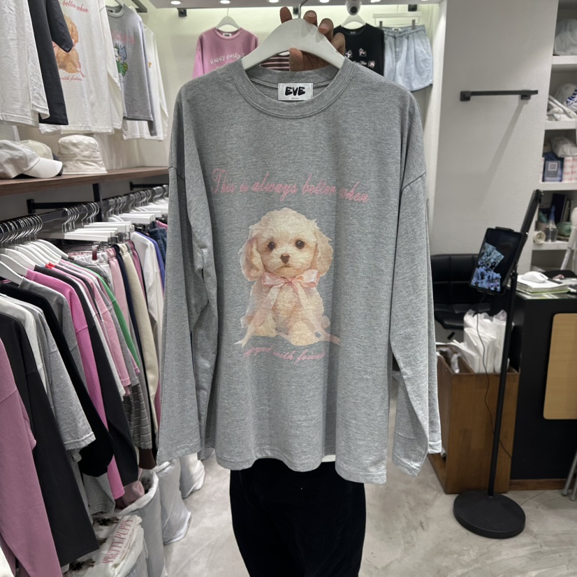 EVE東大門直郵女裝新品26春季熱賣職業時尚人氣推薦長袖T恤EVE長袖T恤圖色2