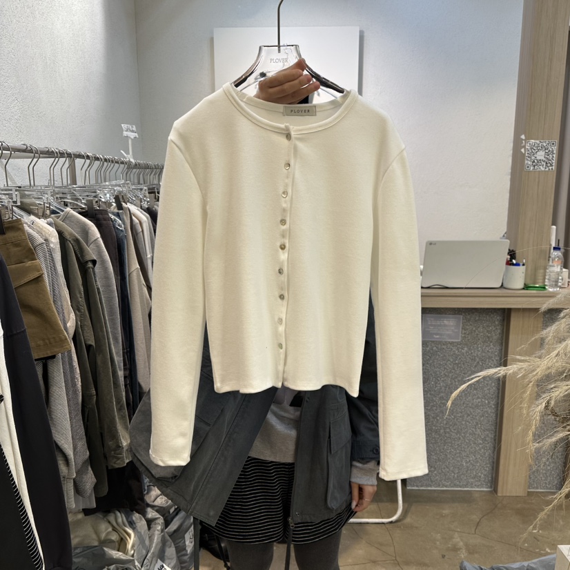 PLOVER東大門直郵女士新品26春季休閑職業推薦時尚針織衫PLO_VER針織衫圖色1