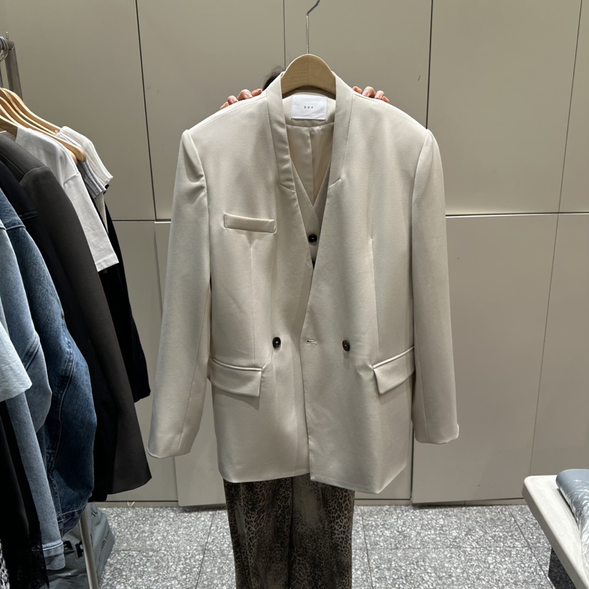 SOF韓國代購女士新款推薦熱賣時尚人氣休閑26春季夾克假兩件SOF夾克圖色1