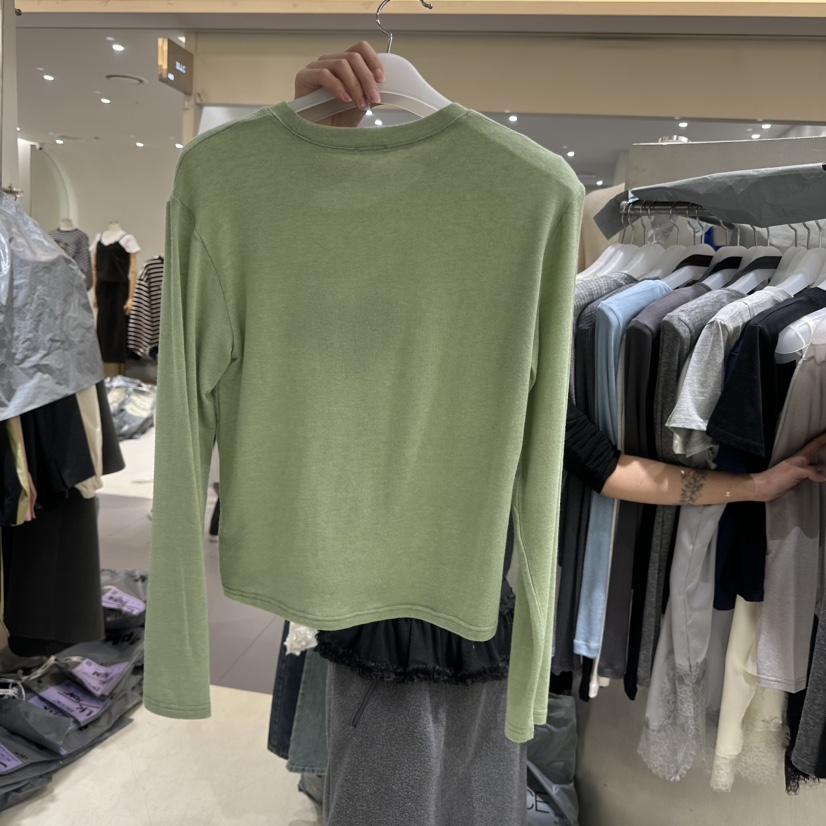 BENE東大門直郵女裝新款時尚休閑熱賣職業推薦26春季長袖T恤BENE長袖T恤