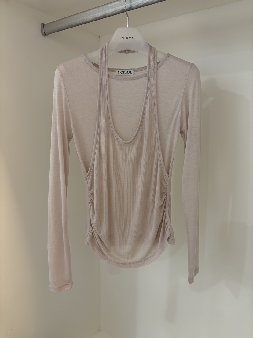 NORMAL東大門實拍女裝新款休閑職業26春季時尚推薦長袖T恤NORMAL長袖T恤圖色2