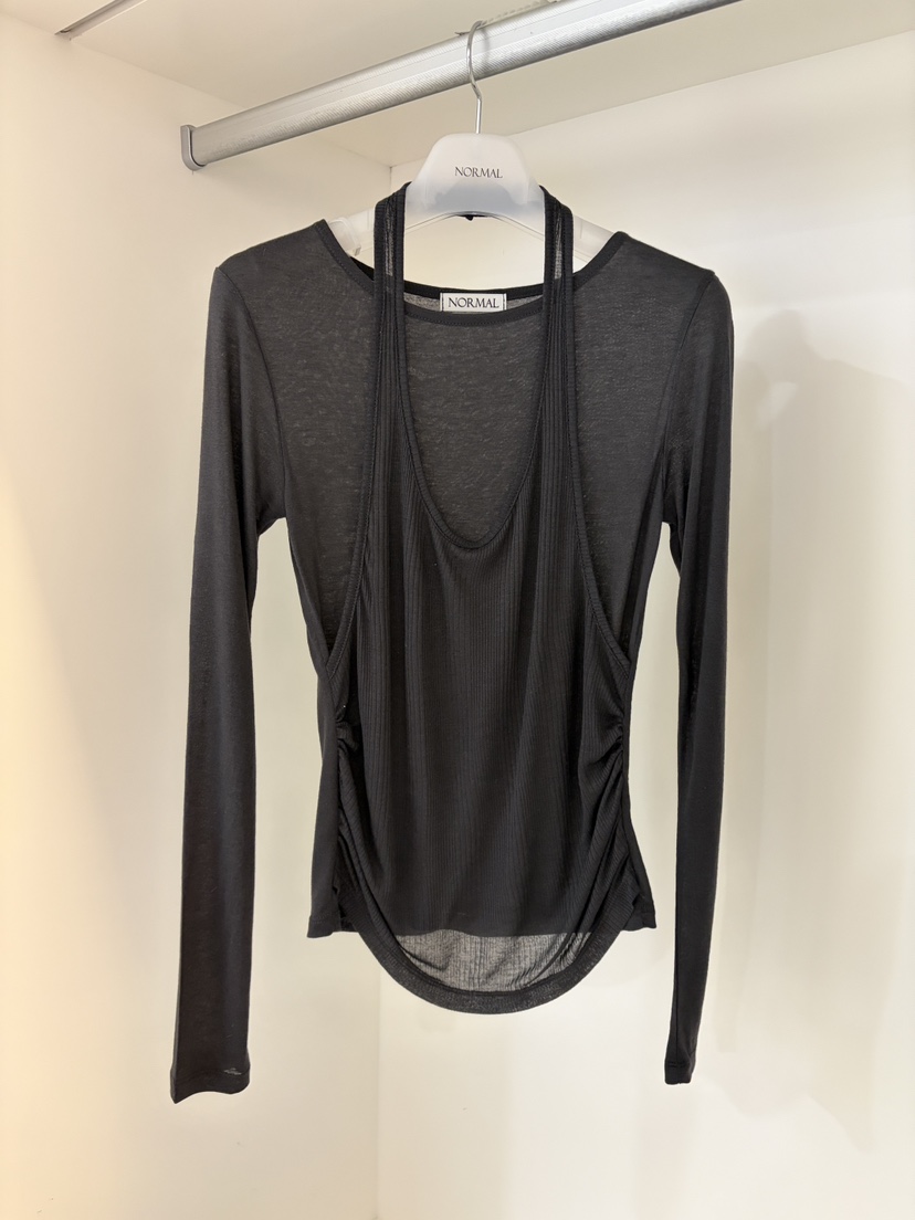 NORMAL東大門實拍女裝新款休閑職業26春季時尚推薦長袖T恤NORMAL長袖T恤圖色3