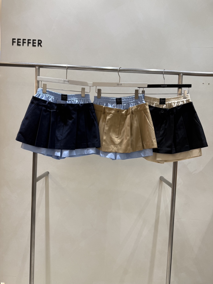 FEFFER韓國直郵女裝新款職業時尚26春季熱賣休閑推薦短褲FEFFER短褲