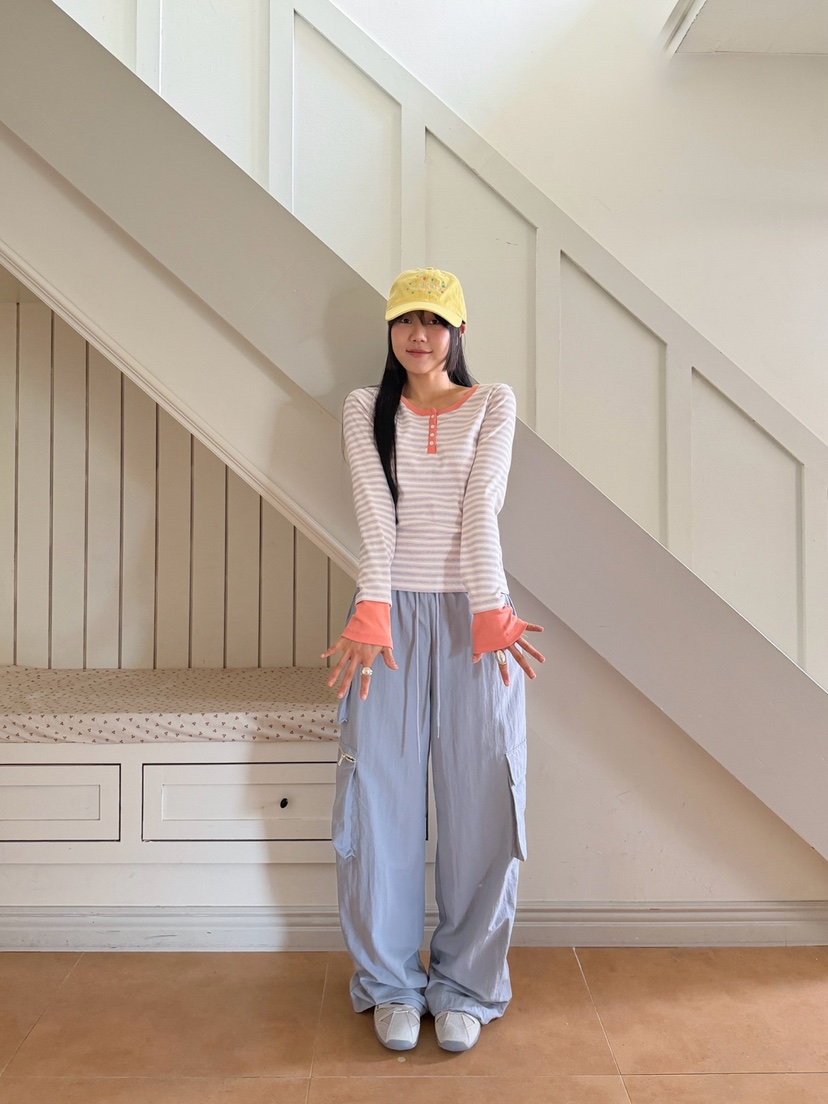 MORE THAN-P韓國代購女裝新品時尚休閑26春季推薦長袖T恤MORE THAN長袖T恤