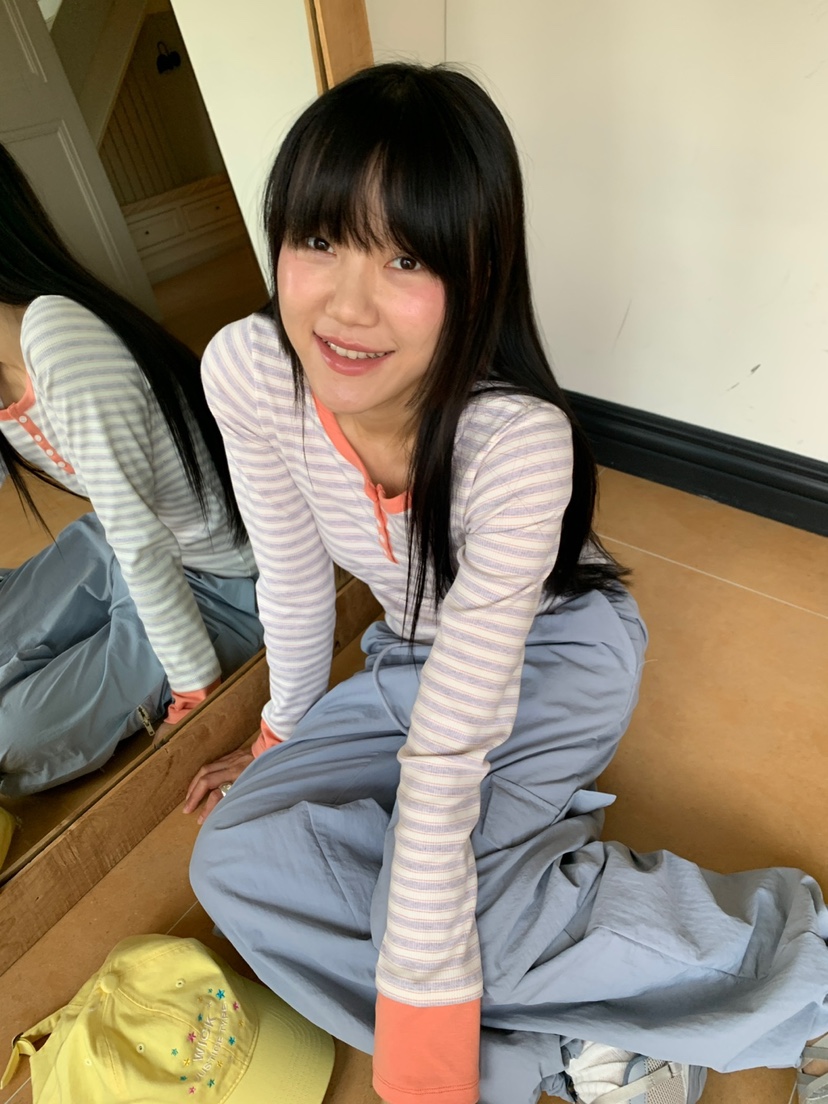 MORE THAN-P韓國代購女裝新品時尚休閑26春季推薦長袖T恤MORE THAN長袖T恤