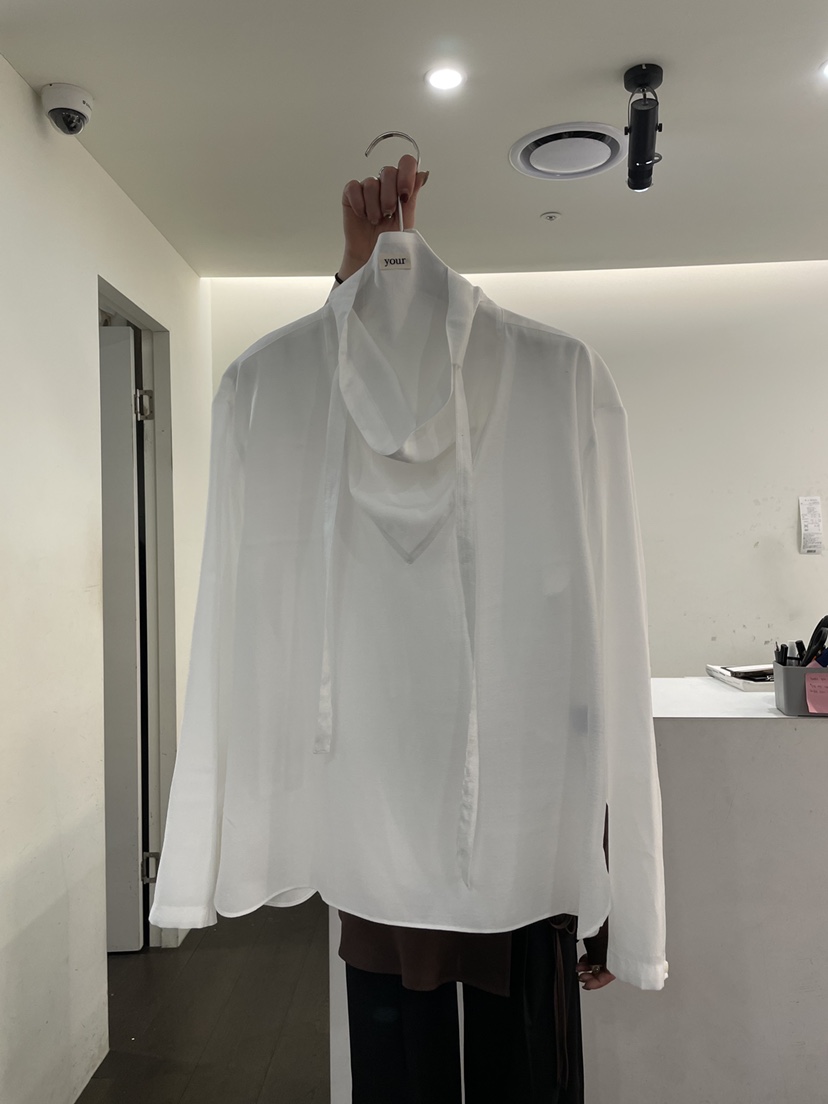 YOUR-P東大門代購女士新品熱賣時尚休閑人氣襯衫蕾絲衫兜帽YOUR-P襯衫/蕾絲衫圖色1