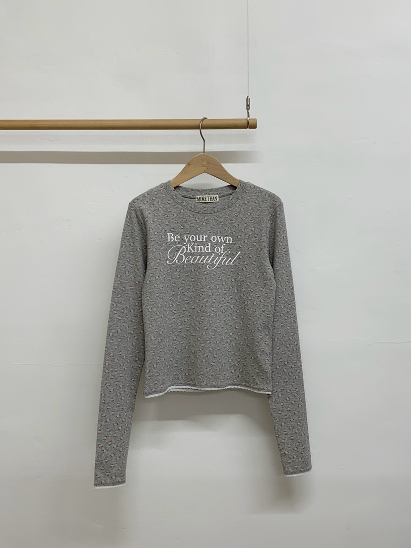 MORE THAN-P東大門實拍女士新品休閑時尚推薦熱賣長袖T恤MORE THAN長袖T恤圖色2
