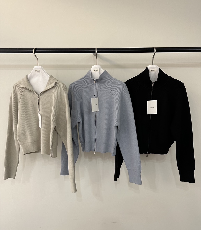 YOUR-P東大門代購女裝新款職業26春季時尚人氣針織衫拉鏈YOUR-P針織衫