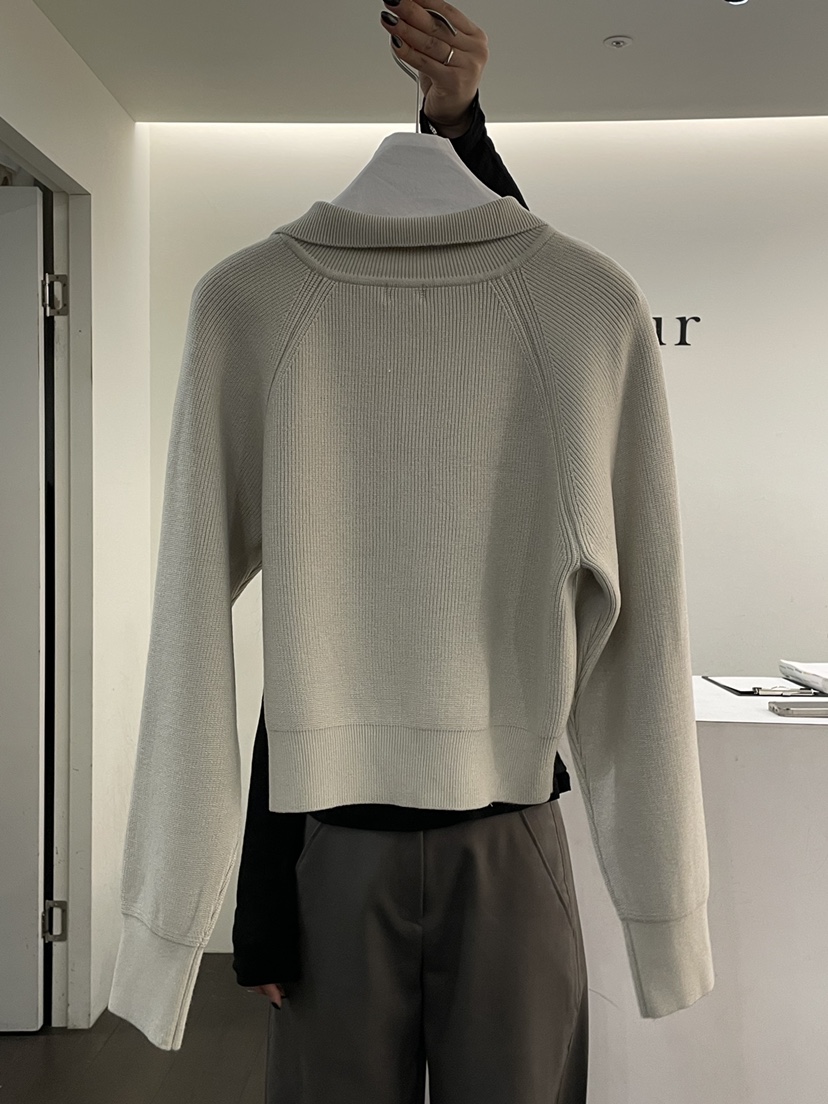 YOUR-P東大門代購女裝新款職業26春季時尚人氣針織衫拉鏈YOUR-P針織衫