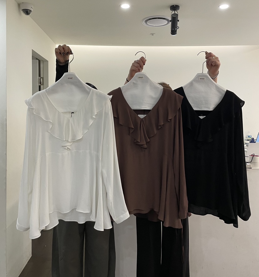 YOUR-P韓國代購女裝新品熱賣時尚職業人氣26春季襯衫蕾絲衫YOUR-P襯衫/蕾絲衫