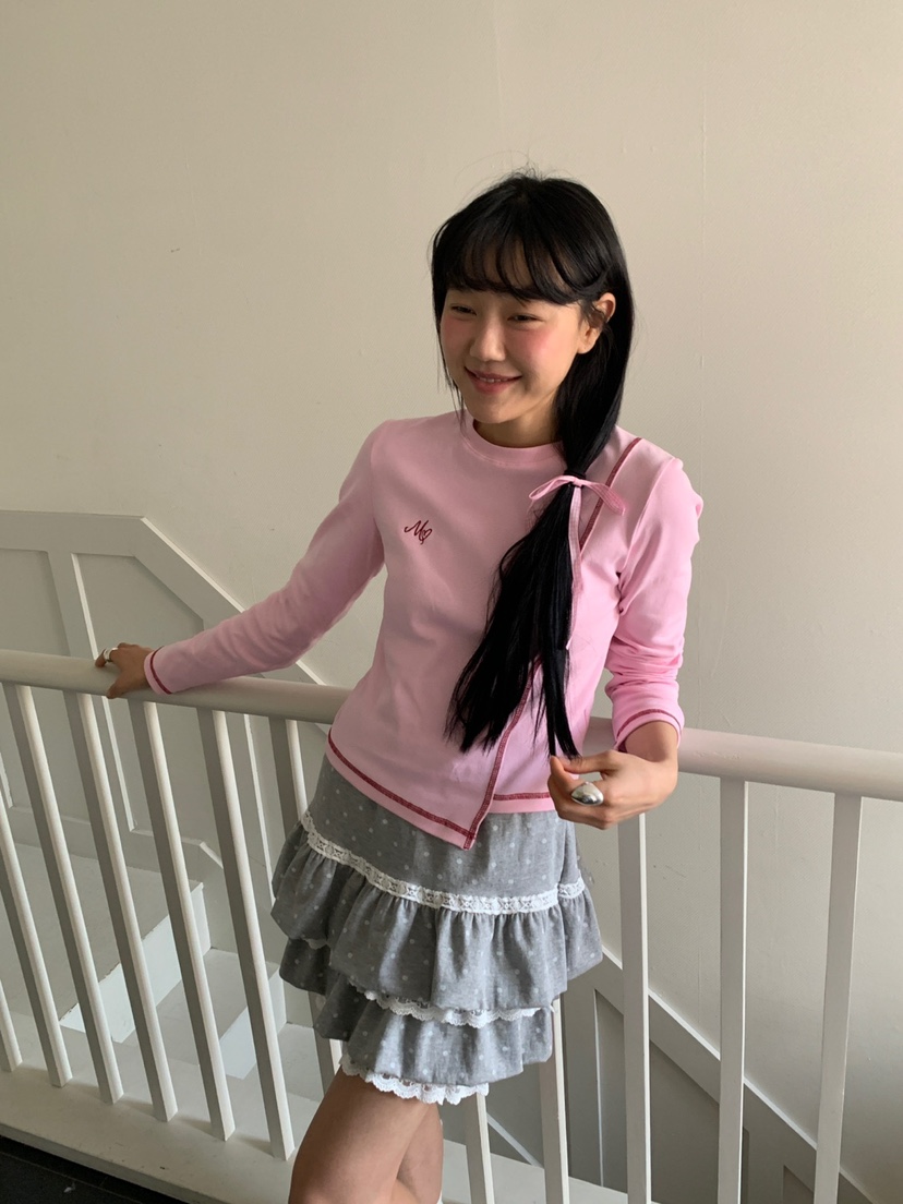 MORE THAN-P韓國代購女裝新品熱賣人氣26春季休閑長袖T恤MORE THAN長袖T恤