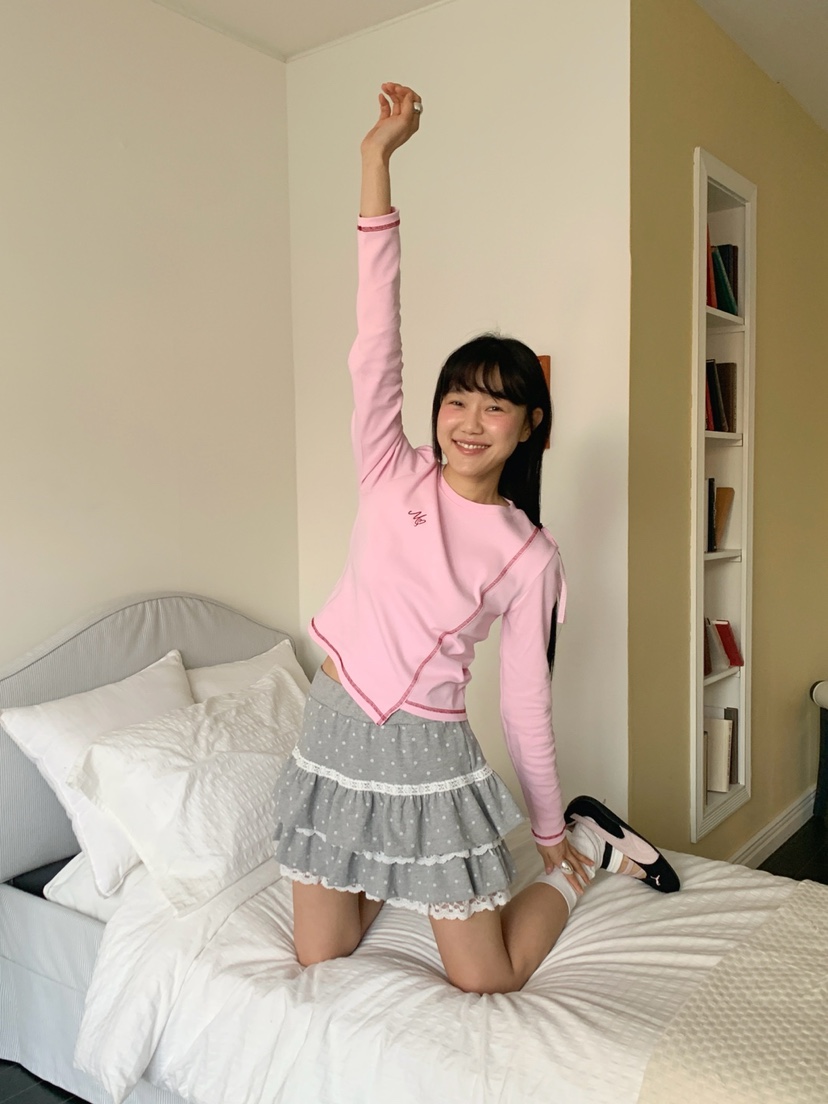 MORE THAN-P韓國代購女裝新品熱賣人氣26春季休閑長袖T恤MORE THAN長袖T恤