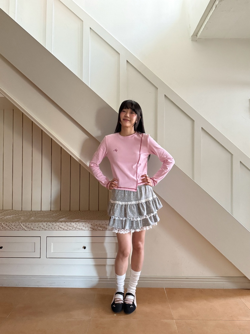 MORE THAN-P韓國代購女裝新品熱賣人氣26春季休閑長袖T恤MORE THAN長袖T恤