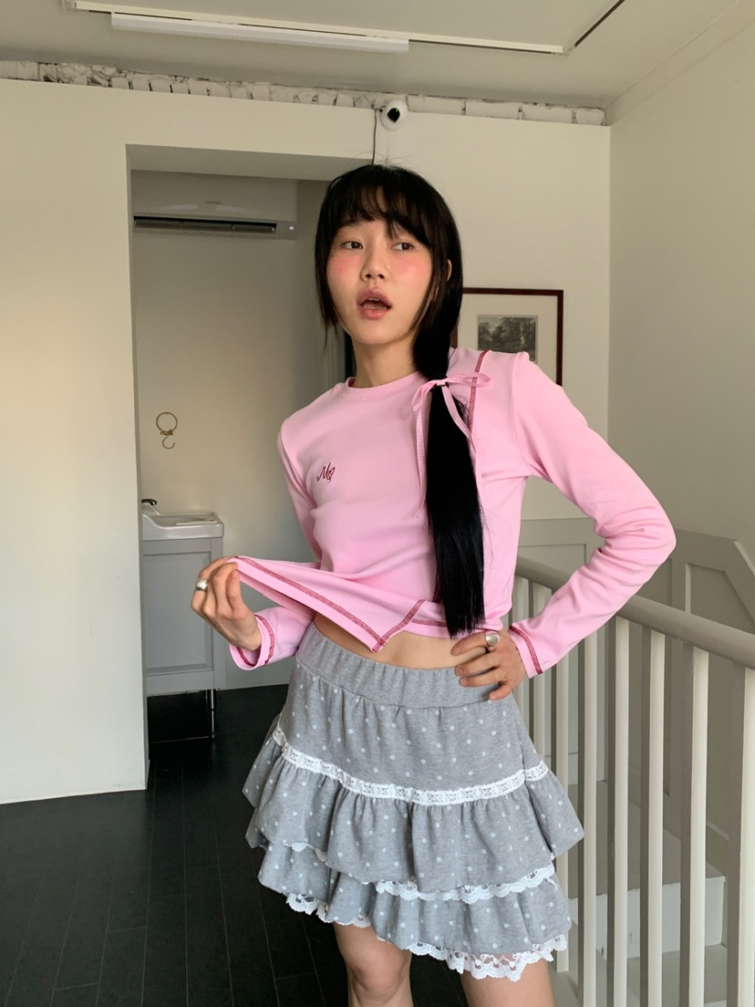 MORE THAN-P韓國代購女裝新品熱賣人氣26春季休閑長袖T恤MORE THAN長袖T恤