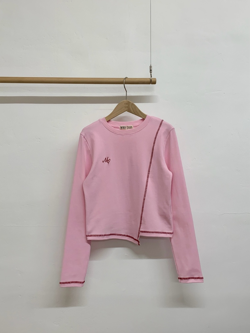MORE THAN-P韓國代購女裝新品熱賣人氣26春季休閑長袖T恤MORE THAN長袖T恤圖色2