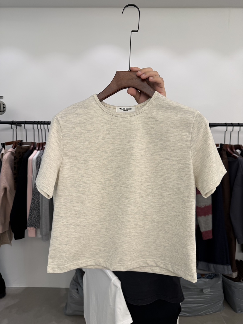 WATERMELON韓國代購女裝新品時尚推薦人氣休閑熱賣26春季T恤WATER MELONT恤圖色2