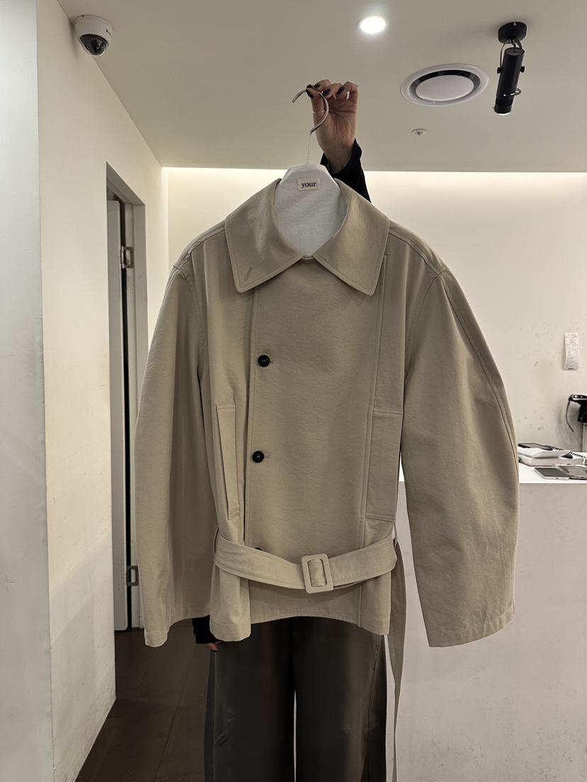 YOUR-P東大門代購女士新款人氣職業熱賣休閑時尚夾克含腰帶YOUR-P夾克圖色1