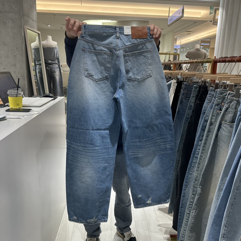 GRAYMELLOW韓國直郵女裝新款時尚推薦人氣休閑26春季牛仔褲GRAYMELLOW牛仔褲