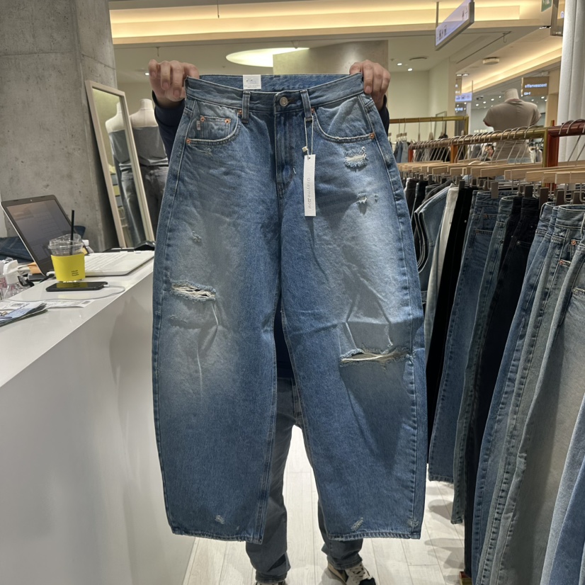 GRAYMELLOW韓國直郵女裝新款時尚推薦人氣休閑26春季牛仔褲GRAYMELLOW牛仔褲圖色1