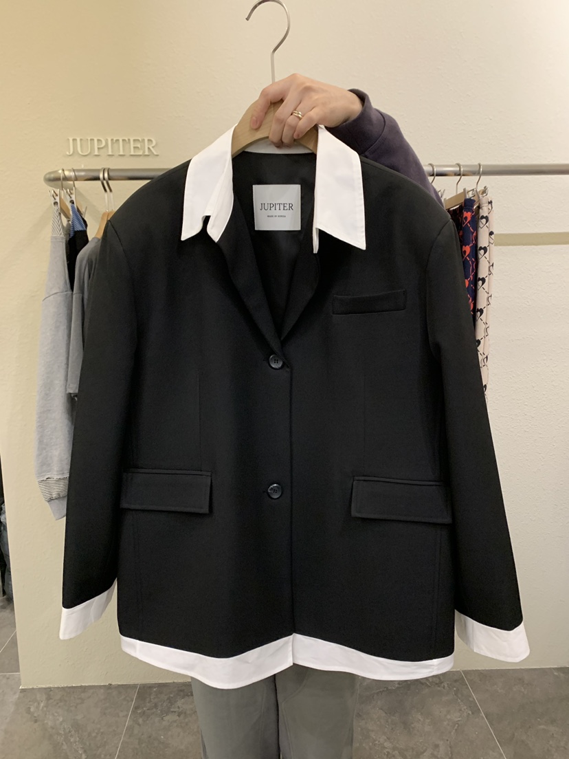 JUPITER韓國代購女士新款26春季熱賣職業推薦人氣休閑夾克JUPITER夾克圖色2