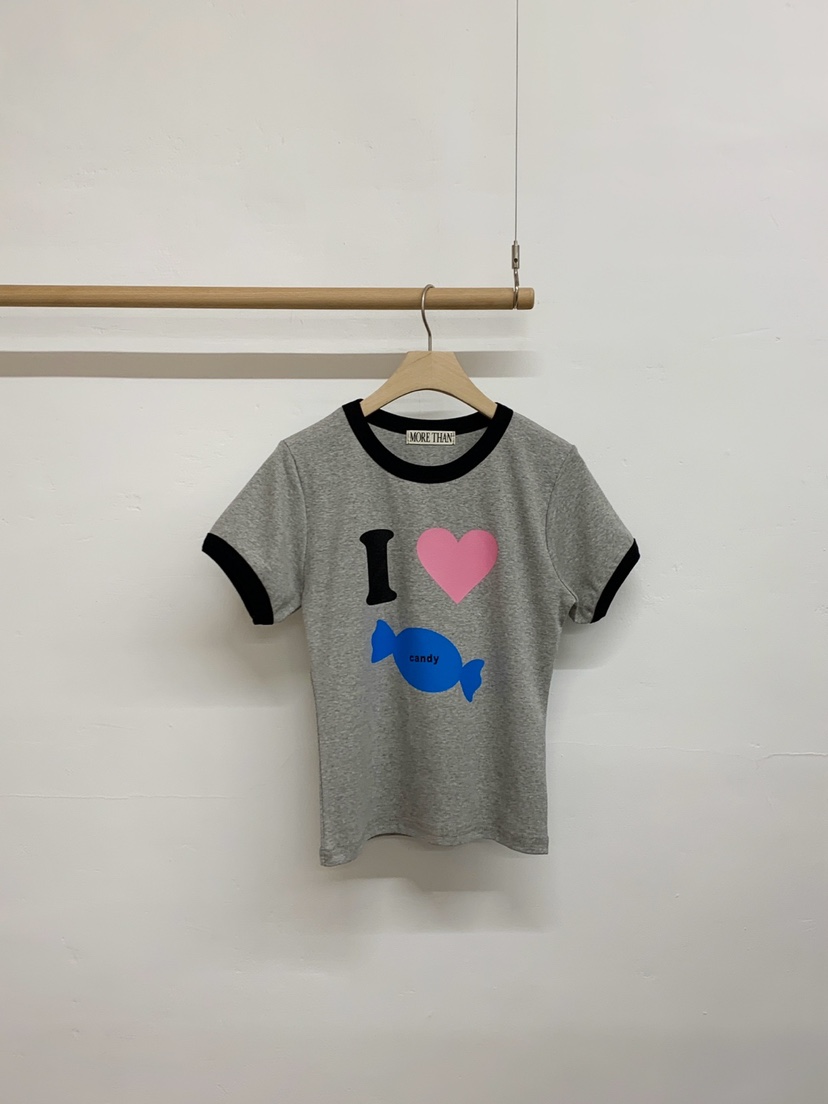 MORE THAN-P東大門代購女士新款熱賣26春季休閑職業T恤MORE THANT恤圖色2