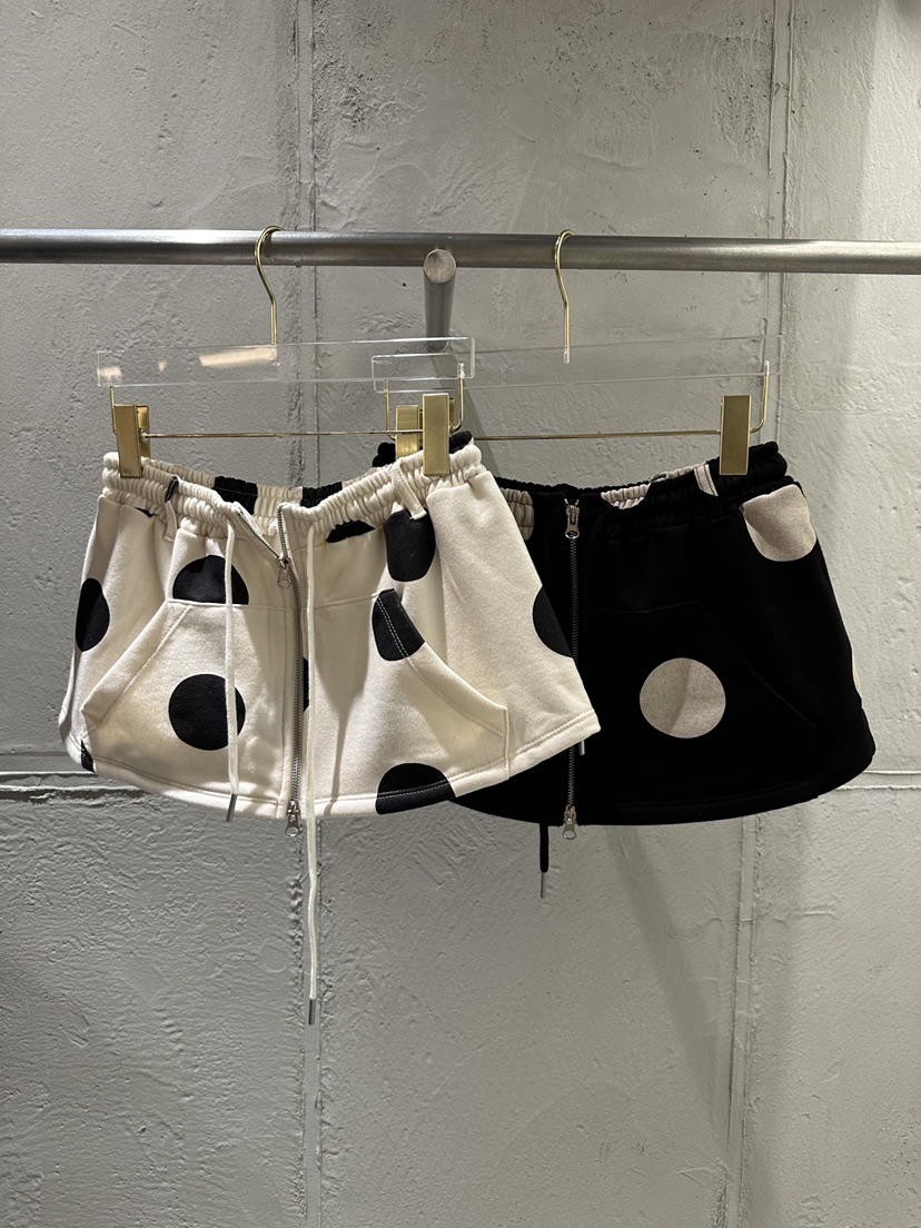 UNICO-p韓國直郵女裝新品熱賣26春季職業休閑短裙圓點裙UNICO短裙