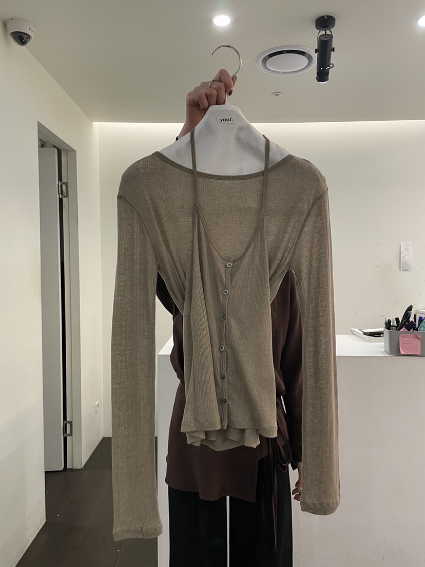 YOUR-P東大門實拍女士新品時尚推薦休閑吊帶背心不含內搭YOUR-P吊帶/背心圖色2