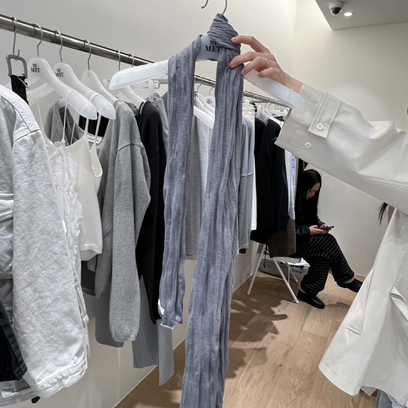 MEET ME韓國代購女士新款熱賣時尚休閑職業圍巾披肩圍巾MEET ME圍巾/披肩圖色2