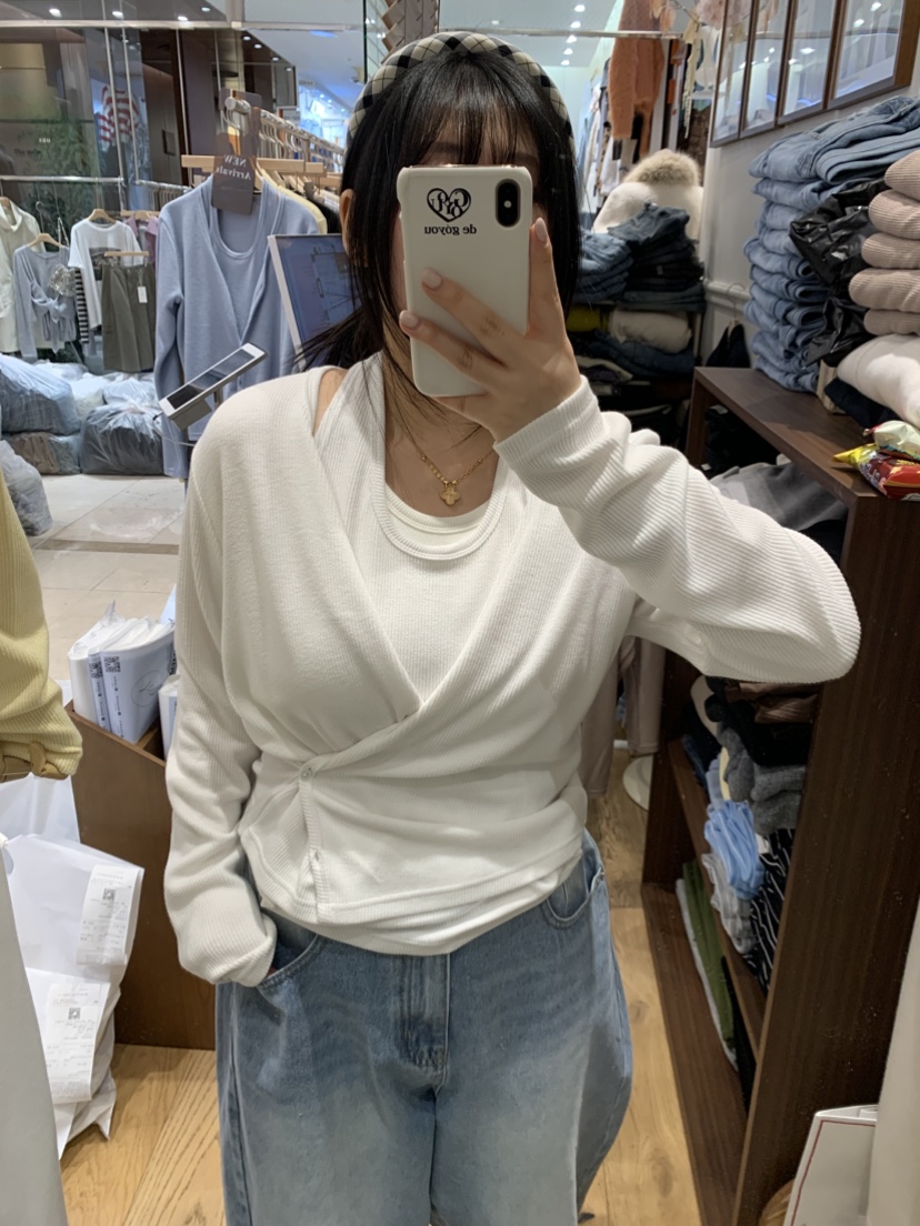 DE GO YOU韓國代購女裝新品休閑職業熱賣人氣針織衫開衫DE GO YOU針織衫