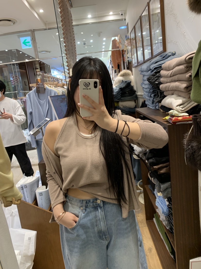 DE GO YOU韓國代購女裝新品休閑職業熱賣人氣針織衫開衫DE GO YOU針織衫