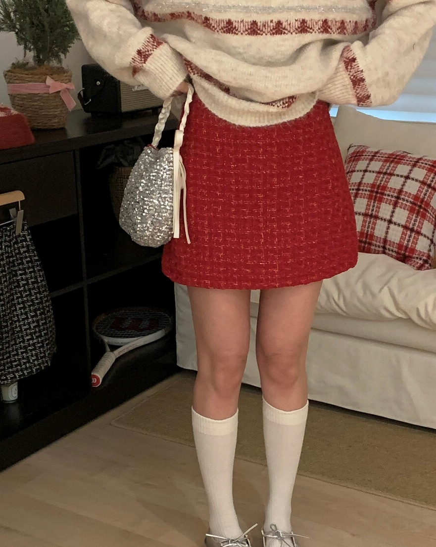 OLA韓國代購女裝新款26春季職業時尚人氣熱賣休閑推薦短裙mellor/OLA短裙