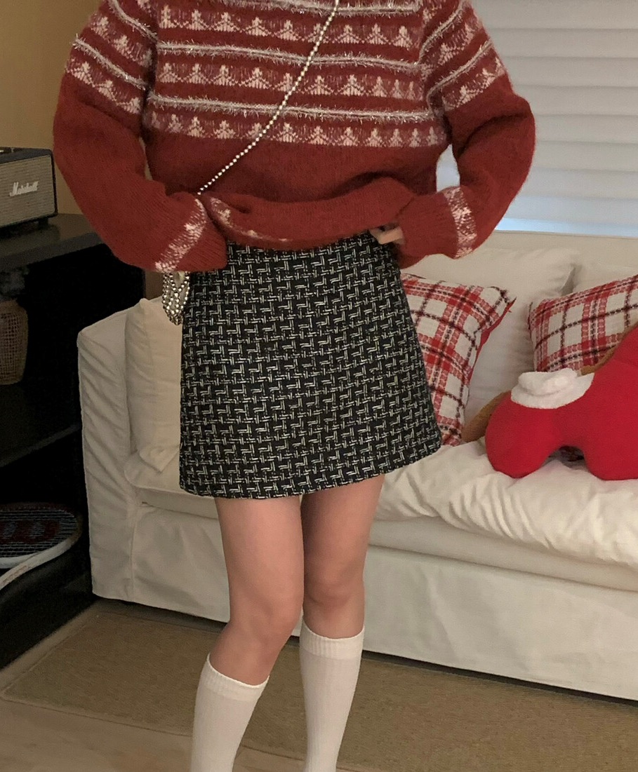 OLA韓國代購女裝新款26春季職業時尚人氣熱賣休閑推薦短裙mellor/OLA短裙