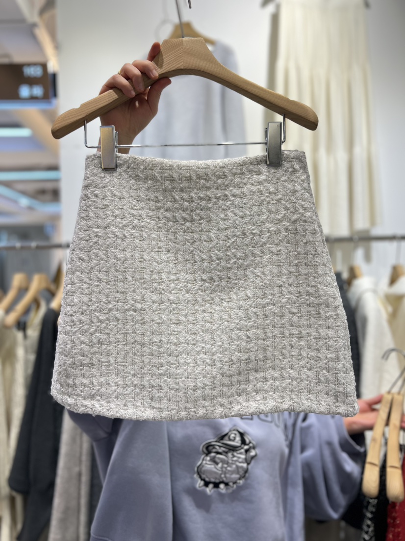 OLA韓國代購女裝新款26春季職業時尚人氣熱賣休閑推薦短裙mellor/OLA短裙圖色1